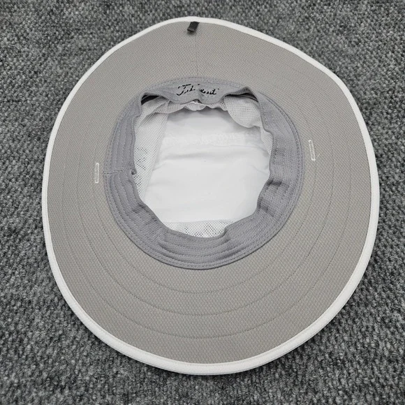 Titleist ProV1 FJ White Golf Sun Hat Wide Brim Bucket Adjustable Cap Golfcore - Picture 6 of 10